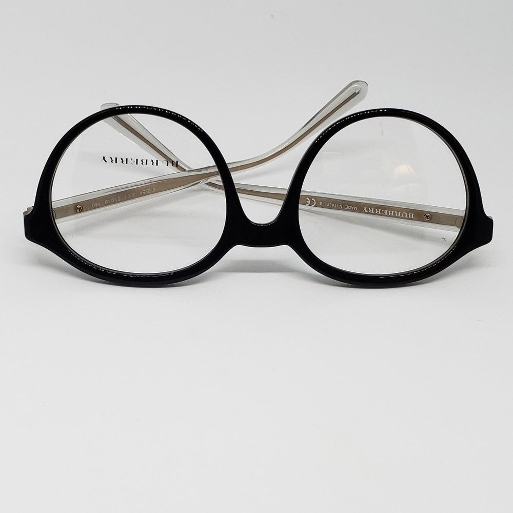 Authentic Burberry Rx Eyeglasses  black round - Picture 7 of 8